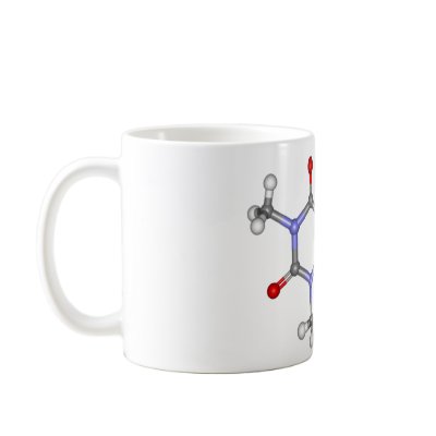 3D Caffiene Molecule Mug by evardsson
