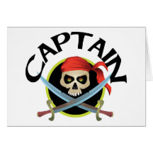 3D Captain Greeting Cards