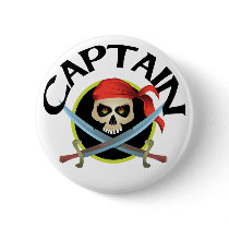 3D Captain Pinback Buttons