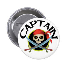 3D Captain Pinback Buttons