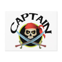 3D Captain Postcard
