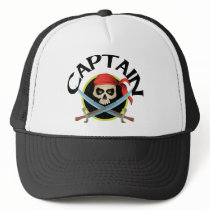 3D Captain Trucker Hats