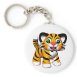 3D Cartoon Tiger Cub Keychains