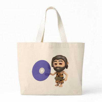 3d Caveman DVD Canvas Bags by StoneageDaydream