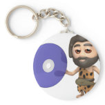 3d Caveman DVD Keychain