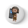 3d Caveman Mobile Pinback Buttons