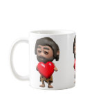 3d Caveman Valentine (Any Color U Like!) Coffee Mug