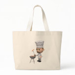 3d Chef Barbecue Tote Bag