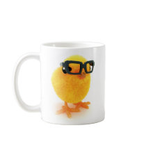 3d Chick in Glasses Coffee Mugs