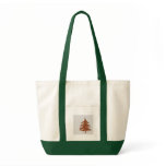 3d christmas tree canvas bag