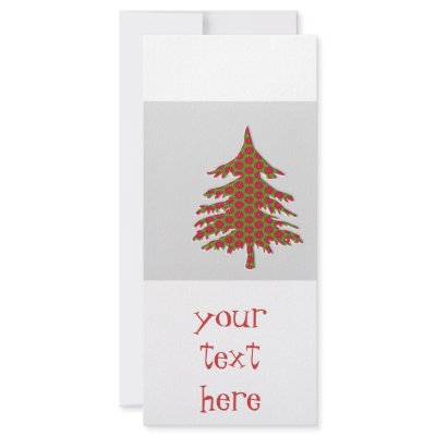 3d christmas tree personalized rack card by fotowino