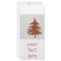 3d christmas tree personalized rack card