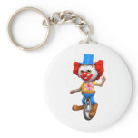 3d-clown-unicycle key chains