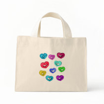 3D Colorful Hearts bags