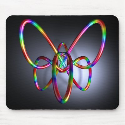 3D composition #20: Butterfly Mousepads by fractalbeauty