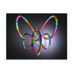 3D composition #20: Butterfly Post Cards