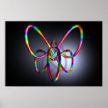 3D composition #20: Butterfly Posters
