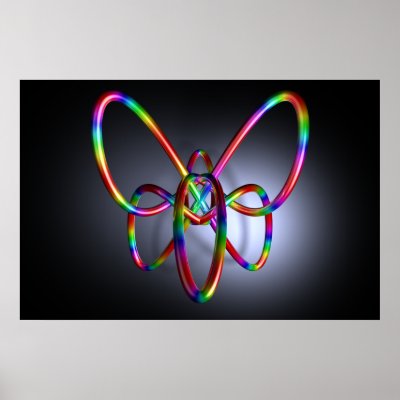3D composition #20: Butterfly Posters by fractalbeauty