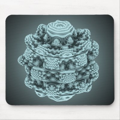 3D composition #25: Mandelbulb Mouse Pads by fractalbeauty