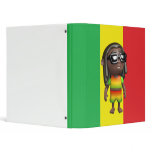 3d Cool Rasta in Sunglasses Vinyl Binder