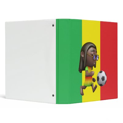 3d Cool Rasta kicks Football 3 Ring Binders by hightees