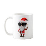 3d Cool Santa Claus Waving Mugs