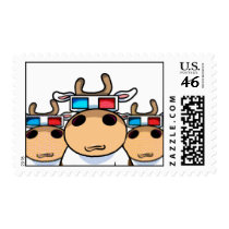 3D Cows postage