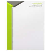 3D Cube Lime / Grey letterhead