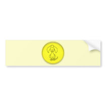 3D Cute Cartoon Doggy Bumper Stickers