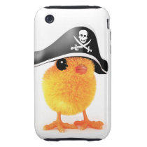 3d Cute Chick Pirate Tough Iphone 3 Cover