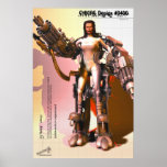 3D Cyborg #1 posters