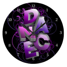 3D Dance (summer) Round Wall Clock