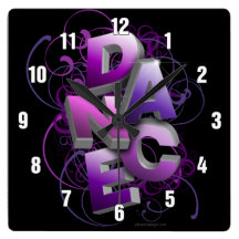 3D Dance (summer) Square Wallclock