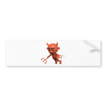 3d Devil Swoops Bumper Sticker
