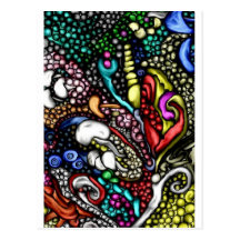 3d digital art style greeting and post cards