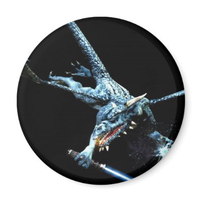3D Dragon Jedi Fridge Magnets by mithamlug