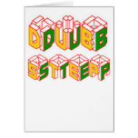 3D Dubstep shirt Greeting Cards