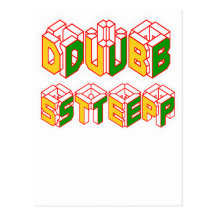 3D Dubstep shirt Post Card
