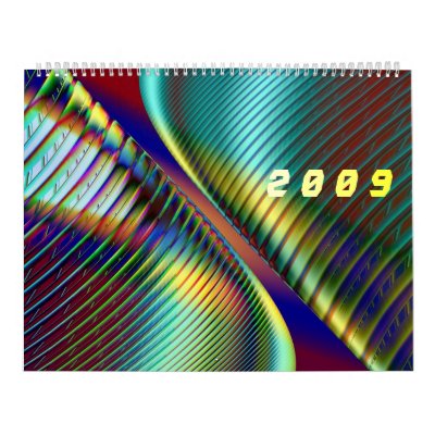 3D effects fractals Wall Calendars by fractalART