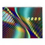 3D effects fractals calendars