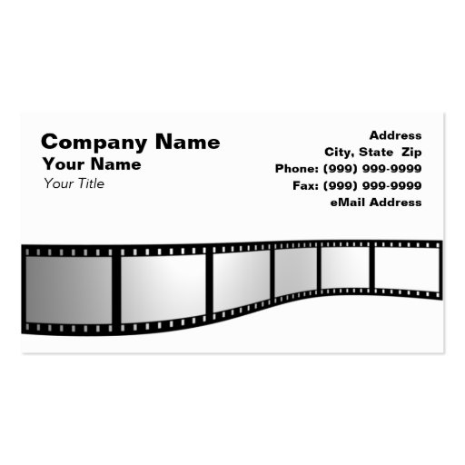 3D Film Strip Business Card