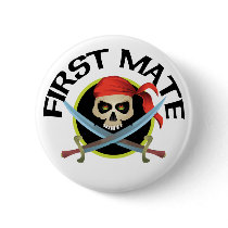 3D First Mate Pinback Buttons