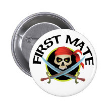 3D First Mate Pinback Buttons