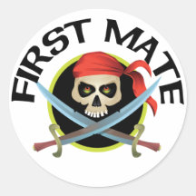 3D First Mate Sticker
