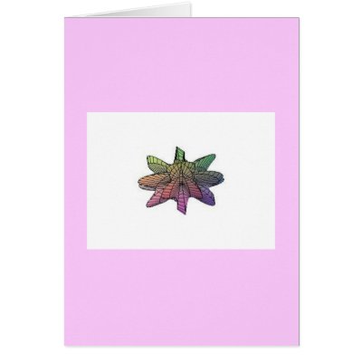 3D Flower Card by shoelesszombie