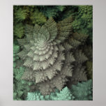 3D Fractal Broccoli posters