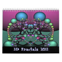 3D Fractals 2011 Wall Calendar