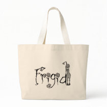 3D Freaky Bonga Doll Girl - Frigid Tote Bags