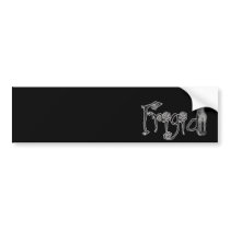 3D Freaky Bonga Doll Girl - Frigid Bumper Stickers