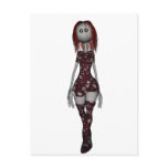 3D Freaky Bonga Doll - Redhead Post Card